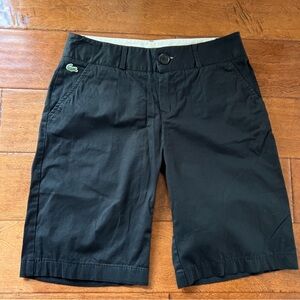 Lacoste Women's Black Bermudas